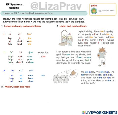 EZ Reading lesson 19