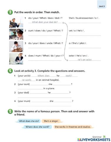 what do you do for a living?