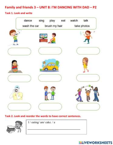 Family 3 - unit 8 - I'm dancing with Dad