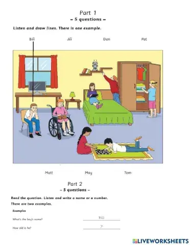 Listening starters Test