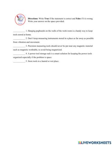 Proper Storing of handtools