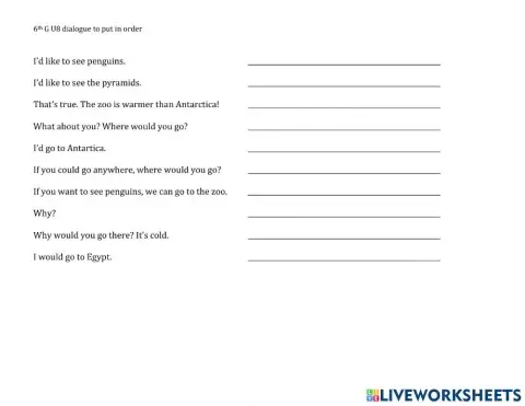 6th G U8 dialogue to order