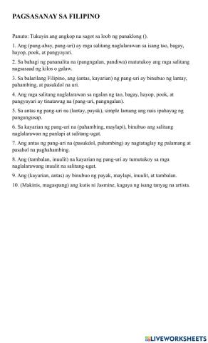 Bahagi ng pananalita