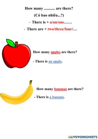 How many - there is - there are - is there - are there - this is - that is