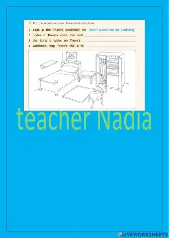 Put the ords in order