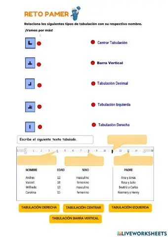 Tabulaciones