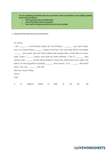 Christmas Party Invitation - Model Writing 1 - 3