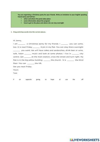 Christmas Party Invitation - Model Writing 1 - 3