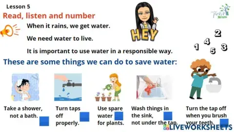How to save water
