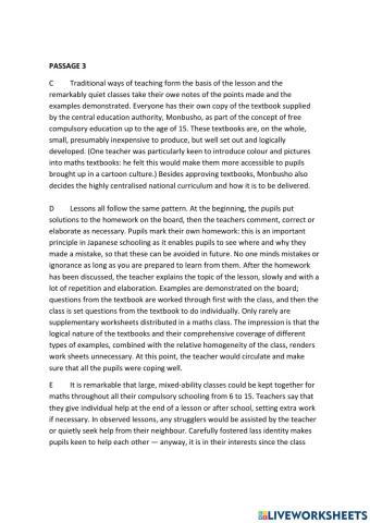 Reading-multiple choice (2)