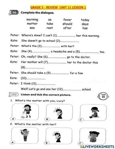 G5-unit 11 lesson 1 review (NGHE)