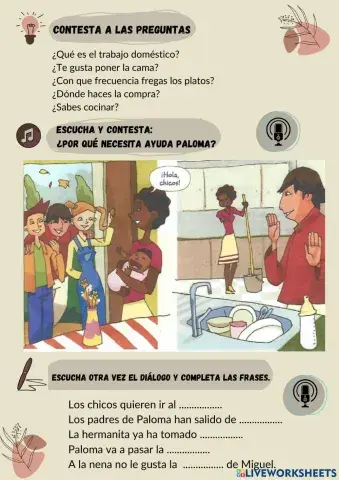 Las tareas domésticas