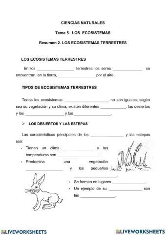 Ecosistemas terrestres