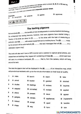 Practice tests:  Use of English test 2
