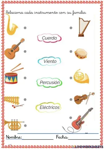 Familias de instrumentos musicales