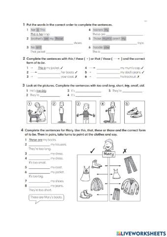 This, These, That, Those