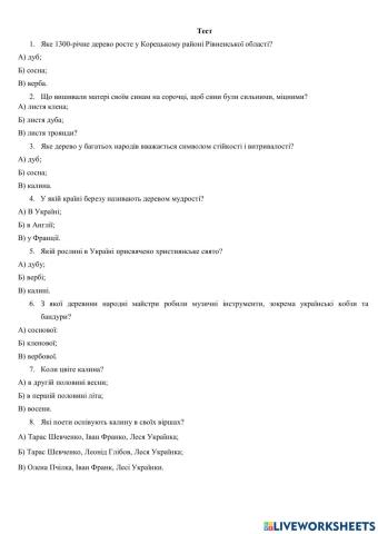 Рослини-символи