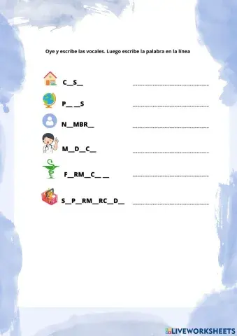 Alfabetización vocales