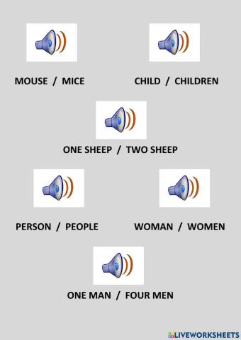 Irregular plurals QM2