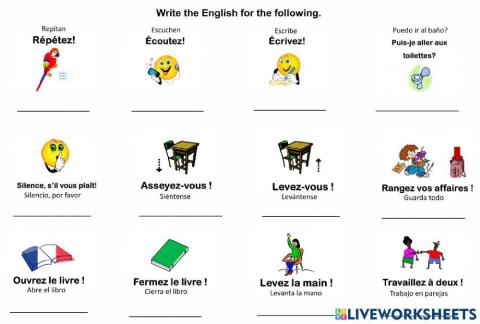 Les ordres de la classe