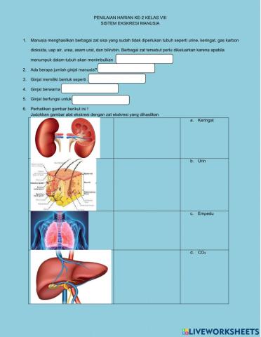 Peniaian harian ipa ke-2 kelas 8