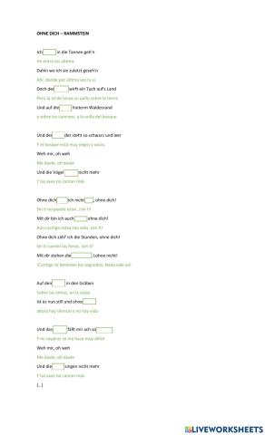 Ohne dich - Rammstein