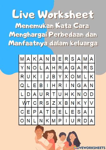 Menemukan kata perbedaan dan manfaat kebersamaan keluarga
