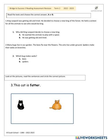 BTS 3 Reading Task Revision