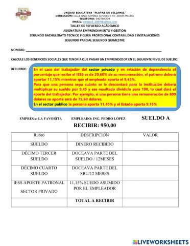 Aportaciones del iess