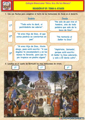 Las tentaciones de Jesús en el desierto