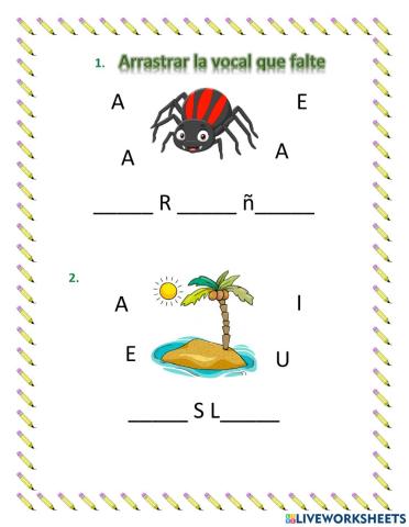 LAS  VOCALES castellano