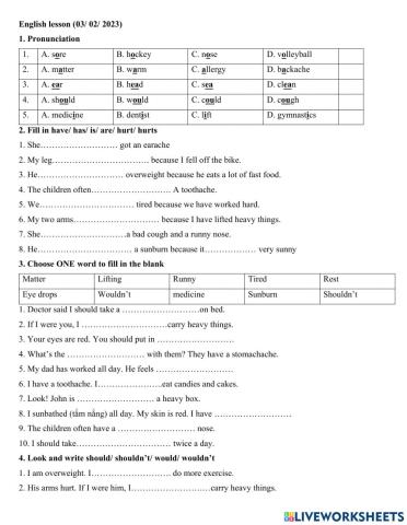 Group 4 - giving advice