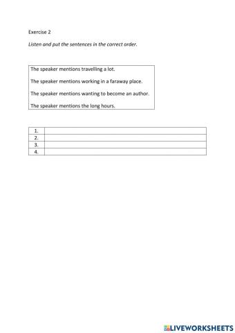 IE3, Unit 7, Listening, Exercise 2