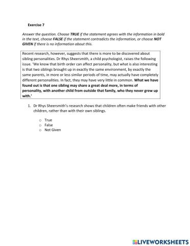 IE2, Unit 8, Reading, exercise 7