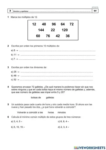 Control T3 divisibilidad