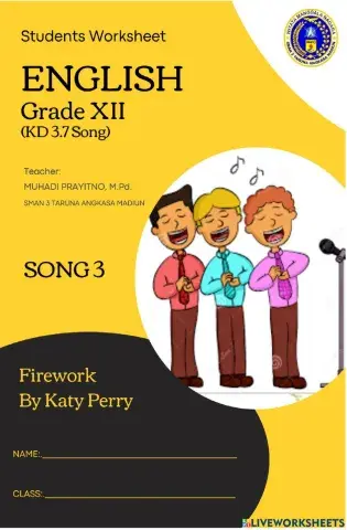 Students Worksheet Song 3