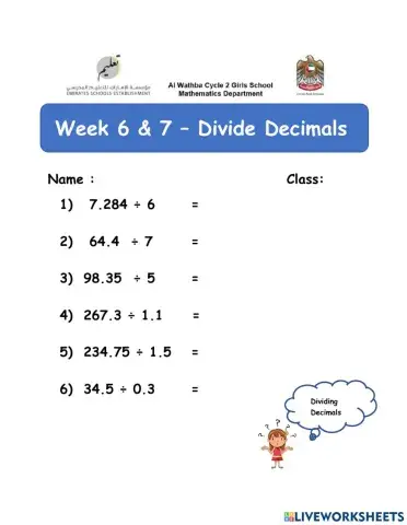 Divide Decimals