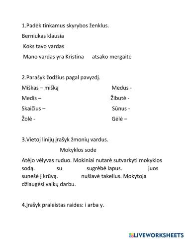 Lietuvių kalbos tikrinimas