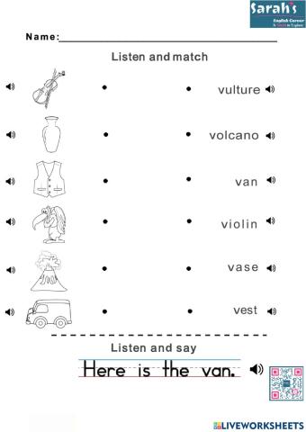 Phonics Vv