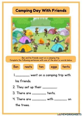 Camping Day With Friends-Level B