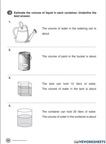 Estimate the Volume of Liquid