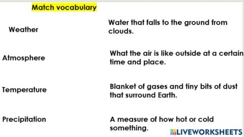 Vocab assessment 2