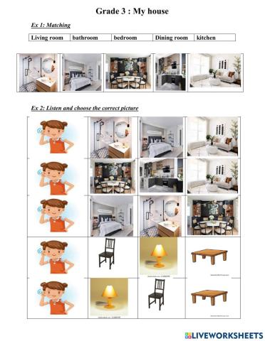 Grade 3:Unit 12 - My house ( Global success)