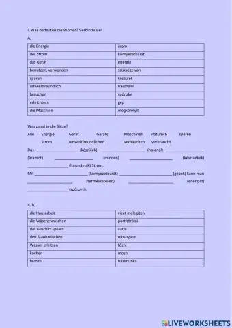 Geräte 1 - Ungarisch - Deutsch