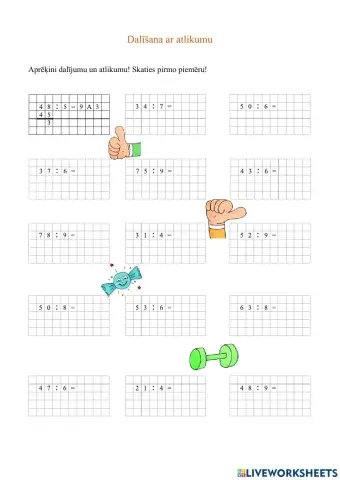 Dalīšana ar atlikumu