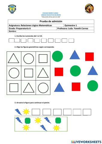 Relaciones Lógico Matemáticas