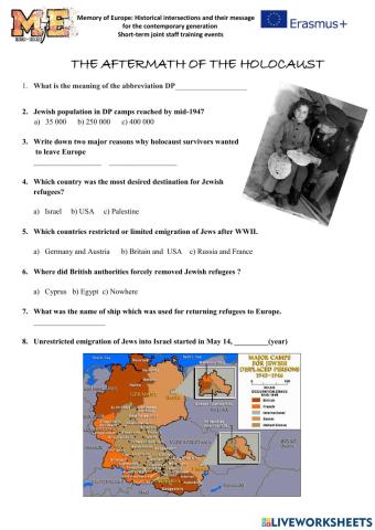 The aftermath of the holocaust