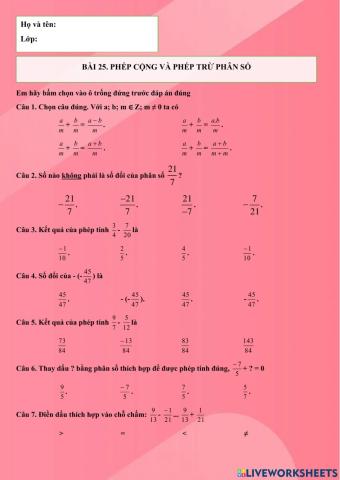 Phep cong phep tru phan so