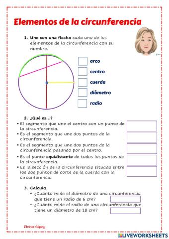 Elementos de la circunferencia