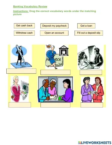 Bank Vocabulary Review